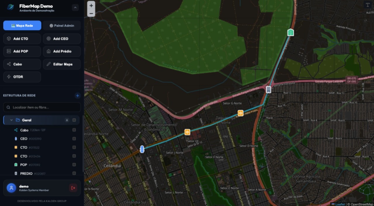 Kalden FiberMap Dashboard